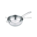 stainless steel colander with long handle